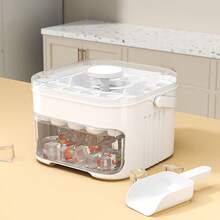 25/50 Cavity Ice Cube Tray With Ice Scoop - Silicone Ice Cube Mold Trays - Flexible Ice Cube Maker Molds - Ice Cube Trays For Freezer - Food Storage Containers - Multicolor - View 11