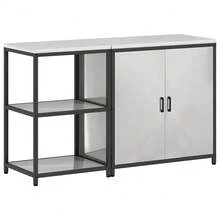 vidaXL Conjunto de cozinha 2 pcs Argenté Acier galvanizado - Prata - Ver 1