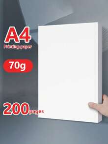 100/200张复印纸，返校及办公用品，纯白，A5/A4打印纸，学生DIY折纸，70克复印纸，发票多用途书写纸，双面打印，纯木浆，适用于喷墨/激光打印机，不易卡纸，空白书写纸，商务合同纸，毕业传单纸，广告纸，手稿纸，会议记录纸，绘图纸，适用于办公室、学校、家庭 - 彩色 - 查看 9