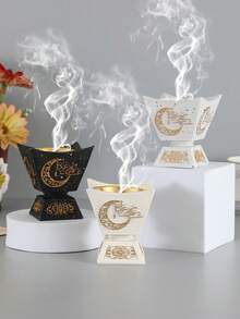 1pc Elegant 3D Geometric Resin Incense Burner, Suitable For Home Decor, Office, Festivals, Yoga Studios, Etc. Can Be Used As Holiday Gifts, Diwali Decor, Eid Decor And More. - Multicolor - View 7