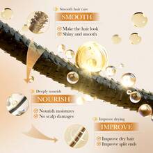 1 Botella de Suero de Cabello de Jengibre, Bruma Protectora del Calor, Acondicionador Hidratante para el Cabello, Infundido con Extractos de Jengibre y Fo-Ti, Suavizante y Nutritivo, Mejora el Cabello Sensible, Repara el Cabello Dañado, Apto para Cabello Seco, Dañado, Rizado, Agrega Brillo, Anti-Irritación, Protección contra el Calor, Nutrición Suave, Hidratante, Apto para Todos los Tipos de Cabello - Multicolor - Ver 10