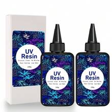 Transparent UV Resin Hard Glue, Specially For Phone Cases UV Epoxy Resin High Gloss UV Curing Epoxy Resin Crystal Kit, For DIY Phone Case & Jewelry Making, Fast Curing - Trong sáng - Xem 11