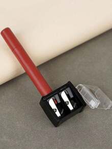 1-Piece Black High-End Eyeliner Pencil Eyebrow Pencil Makeup Pencil With Pencil Sharpener, Designed With A Large Hole For Sharpening, Portable Multi-Functional Pencil Sharpener. - Black - View 6