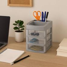 TendenciaMini Cajonera Italhome Organizador De Escritorio Maquillaje Sesia 3 GrisCalidad premium - Salmón Sesia 3 - Ver 3