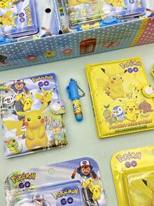 2/4/8pcs Pokemon Pocket Monster Notebook With Pen, Spiral Bound Memo Pad, Student Gift, Suitable For Holidays, Parties, Small Gifts (Pen And Notebook Are Random Combination) - Multicolor - View 7