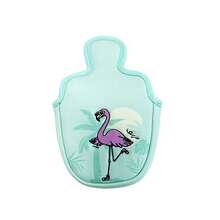 1pc Flamingo Design Golf Putter Cover, Exquisite Embroidery PU Magnetic Closure Golf Club Protector - Multicolor - View 5