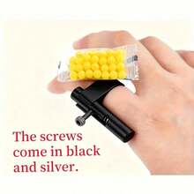 2pcs Mini Finger Gun Pressure Release Toys, Finger Shooter, Viral Small Gadgets - Multicolor - View 5