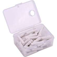 CZ 50 Pcs White Rubber Eraser Refill With Refills Replacement Erasers Sketch Suitable For School Office Lovely And Attractive Standard Pencil Erasers Eraser Refill 5 * 25mm 5837 - 白色 - 查看 2
