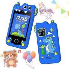 适合3-10岁儿童的玩具手机，2.8英寸触摸屏学习玩具手机，带双摄像头、游戏、音乐播放器，圣诞节和生日礼物，适合男孩和女孩 - 彩色 - 查看 1