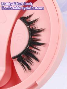 1Pair Anime Eye Magnetic Eyelashes Reusable Magnetic Lashes Kit Waterproof No Glue Needed False Eyelashes For Sensitive Eyes Natural Comic Wet Eyelashes For Daily Makeup - Comic wet eyelashes - View 6