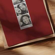 Custom Photo Booth Template, Red Photo Strip Mat 2x3, Personalized Photo Print, Custom Matting, Editable Canva Template, Digital Download - Multicolor - View 8
