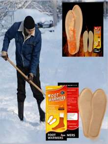 5双装 - 足部暖贴、自发热鞋垫和手部暖贴，额外保暖10-12小时，即时保暖10小时，空气激活加热垫，男女通用，是滑雪、徒步、露营和户外活动的理想之选，完美的新年礼物 - 新旧款式随机组合，春夏精选，伴娘礼物，房间/卧室装饰，海滩，旅行，男士，女士，度假 - 彩色 - 查看 2