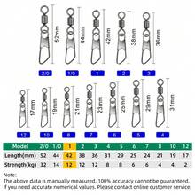 DNDYUJU piezas Conector deñuelo de pesca de acero inoxidable tipo A, rodamientos de pesca, giratorios, accesorios de pesca de carpa - 100 piezas tamaño 10 - Ver 10