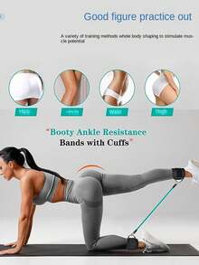6-Piece Ankle Resistance Band Set, Ankle Joint Exercise Band, Leg And Ankle Joint Resistance Band, Fitness Training Equipment For Hip Joint Combat Training, Hip Raising Exercise Band (For Hip Raising Exercises) Suitable For Both Men And Women - 彩色 - 查看 2