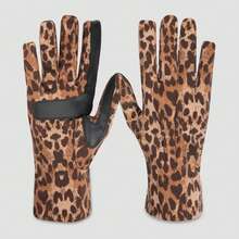 Isotoner Spandex Gloves - Leopard - 查看 5