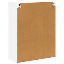 vidaXL Armoire de cuisine Blanc 80 x 31 x 100 cm Bois d'ingénierie - Blanc - Voir 8