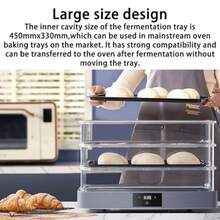 mhjBox de Prueba de Pan extraen a 20 layos 40L Machina de Masa eléctrica Temperatura Ajustable y sincronización de 1 minuto-24 h Control de Humedad automática para Yogurt casero Pansleeping Bags - 219165114 - Ver 6