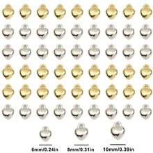 50pcs CCB Peach Heart Shaped Pendant, Suitable For DIY Crafts, Necklace, Bracelet, Phone Charm Making