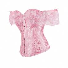1 Piece Women's Shapewear Belly Wrap Corset With Elastic Bands, Suitable For Birthday Parties, Evening Events, And Halloween Costumes - Hồng - Xem 8