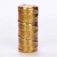 1.5mm 100M Gold Silver Macrame Cord Rope String For Gift Wrapping, Hanging Ornaments, And Party Supplies, Sewing DIY Rope Ribbon Crafts Twine Twisted Thread Home Decoration Valentine's Day - Nhiều màu - Xem 11