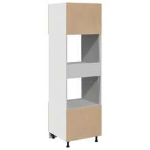 vidaXL Meuble micro-ondes "Lyon" Chêne Sonoma 60 x 57 x 207 cm Bois d'ingénierie - Tabac - Voir 7