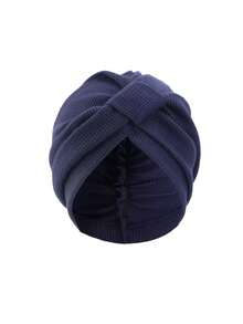 1pc Fashionable Soft Waffle Criss-Cross Headband Hat, Stretchy & Suitable For Women, Solid Color Hair Care Cap - Multicolor - View 14