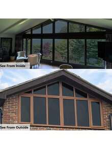 One Way Window Film : Mirror Reflective Window Film Privacy Heat Control UV Anti Glare Window Tint Film Security Window Film Sun Blocker For Home, Office (Silver-Silver), Stickers, Wall Decal, Vinyl Decal For Home Decorations, Spring Decoration Items Refresh Your Home, Festival Decoration Stickers Gifts Birthday Graduation Kitchen Accessories Kitchen