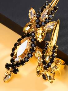 5件套几何水晶戒指，独特时尚戒指首饰配件