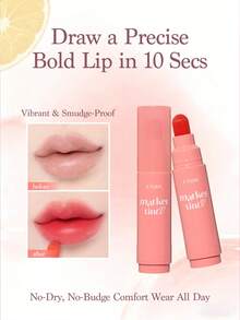 ETUDE Brillo de labios mate Love Mark, textura mate de alta calidad, color de larga duración, herramienta mágica para piel clara - #05 Mandarina rosa - Ver 7