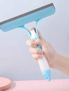 三合一重型玻璃刮刀带手持喷水器，适合租房者，感恩节好礼，送给亲朋好友的贴心礼物，清洁用品，家居必备，节日必备，浴室配件，家居用品，送给她的礼物，送给妈妈的礼物，返校用品 - 彩色 - 查看 4