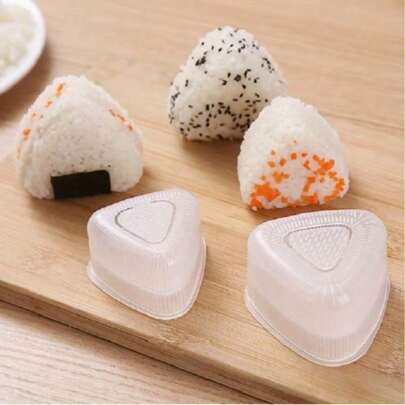 1/2pcs, Sushi Mold, Triangle Sushi Maker Mold, Creative Onigiri Mould, Rice Ball Mould, Portable Outdoor Sushi Bento Box, Picnic Lunch Box, Kitchen Tools, Kitchen Accessories