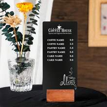 6/10/12 Pcs Wooden Table Card Holders - Wooden Acrylic Sign Holders Desk Decor - Photo Display Racks, Center Pieces, Table Numbers, Suitable For Shops, Cafes, Holiday Decorations, Wedding Parties And More