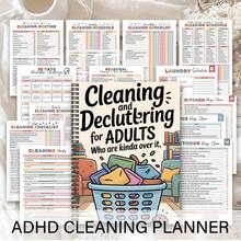 1pc Aesthetics ADHD Cleaning Planner Spiral Notebook, Household Cleaning Schedule & Checklist, Daily/Weekly/Monthly/Yearly Housekeeping Notebook, Professional House Management Logbook For Housewife - A - View 5