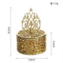 صناديق هدايا ذهبية، حاويات بلاستيكية صغيرة للحلوى مع غطاء، صناديق هدايا صغيرة للحلوى لحفلات الزفاف والحفلات والحفلات الشاي - متعدد الألوان - مشاهدة 12