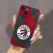 Estuche para teléfono con espejo con patrón tie-dye de los Toronto Raptors. Funciona también como espejo y es compatible con  17,  16 Pro Max,  15 Pro Max,  13 y  12. Fabricado en TPU, ofrece protección contra golpes y caídas. Es un regalo ideal para fanáticos del baloncesto, familiares, amigos, ocasiones especiales y celebraciones como cumpleaños, días festivos y más. - Negro - Ver 2