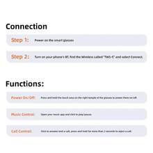 Upgraded Smart Glasses, Bluetooth Calling, Music Playback, Voice Assistant, UV Protection, Fashionable High-Tech Style, Suitable For Men And Women, Long Battery Life, Type-C Charging - Multicolor - View 9