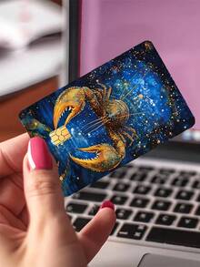 12 Zodiac Sign Sticker Set, Including Capricorn, Pisces, Gemini, Leo And Virgo Constellation Patterns, Matte Solid Color Design. These Frosted Solid Color Stickers Are Waterproof, Scratch-Resistant, Anti-Slip And Privacy-Protecting. Suitable For Decorating Credit Cards, Bank Cards And Transportation Cards. A Fun Gift For Husband, Wife And Friends. - Multicolor - View 7