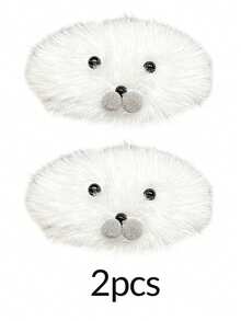 1/2 Pcs Cute Plush Little Seal Hair Clip Hair Accessory Versatile Autumn And Winter Cute Pet Bangs Clip Side Broken Hair Clip, Claw Clips, Hair Slide, Hair Barrettes - Multicolor - View 8