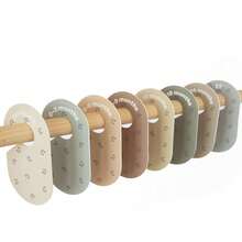 8件套婴儿衣柜分隔板 - 双面衣架收纳架，婴儿服装收纳架，婴儿房衣柜整理架，适合新生儿至2岁男孩女孩，新生儿礼物，房间装饰 - 彩色 - 查看 5