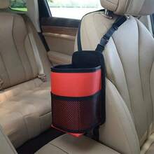 Stylish Faux Leather Car Seat Organizer With Water Bottle Holder, Glasses Holder, And Card Holder - Suitable For Most Car Models | Easy Access, Organized Storage | Ideal Gift For Car Enthusiasts - A - View 9