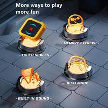 儿童井字棋记忆游戏机 + 井字棋掌上电子游戏机套装 - 逻辑益智玩具