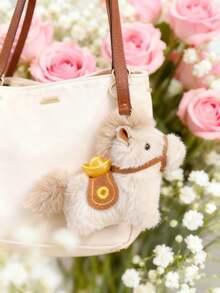 1pc Cute 2026 Ingot Horse Keychain, Small Horse Bag Charm With Ingot And Tail, Perfect Gift For Family, Friends, Colleagues, Partners, Birthdays