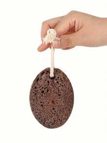 1块天然浮石 - 去茧器，手足护理工具，无需用电，便携式磨脚器，耐用美容工具，轻松去除厚茧，修脚美甲必备