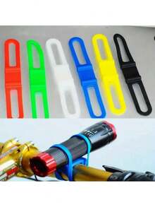 2pcs/10pcs Bicycle Rubber Straps, Multi-Functional Bicycle Fixing Straps For Securing Flashlight, Phone, Water Bottle And Bicycle Light