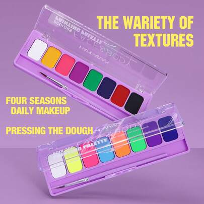 HANDAIYAN Halloween Glow In The Dark UV Body Paint, Body Makeup, Face & Body Painting Pigments For Christmas, Holiday, Costume Party, Makeup