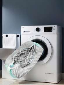 1pc Slouchy Shoe Washing Bag - Washing Machine Dedicated Laundry Care Bag - Wash Bag - Prevent Shoe Deformation - Shoe Wash Bag - Multicolor - View 1