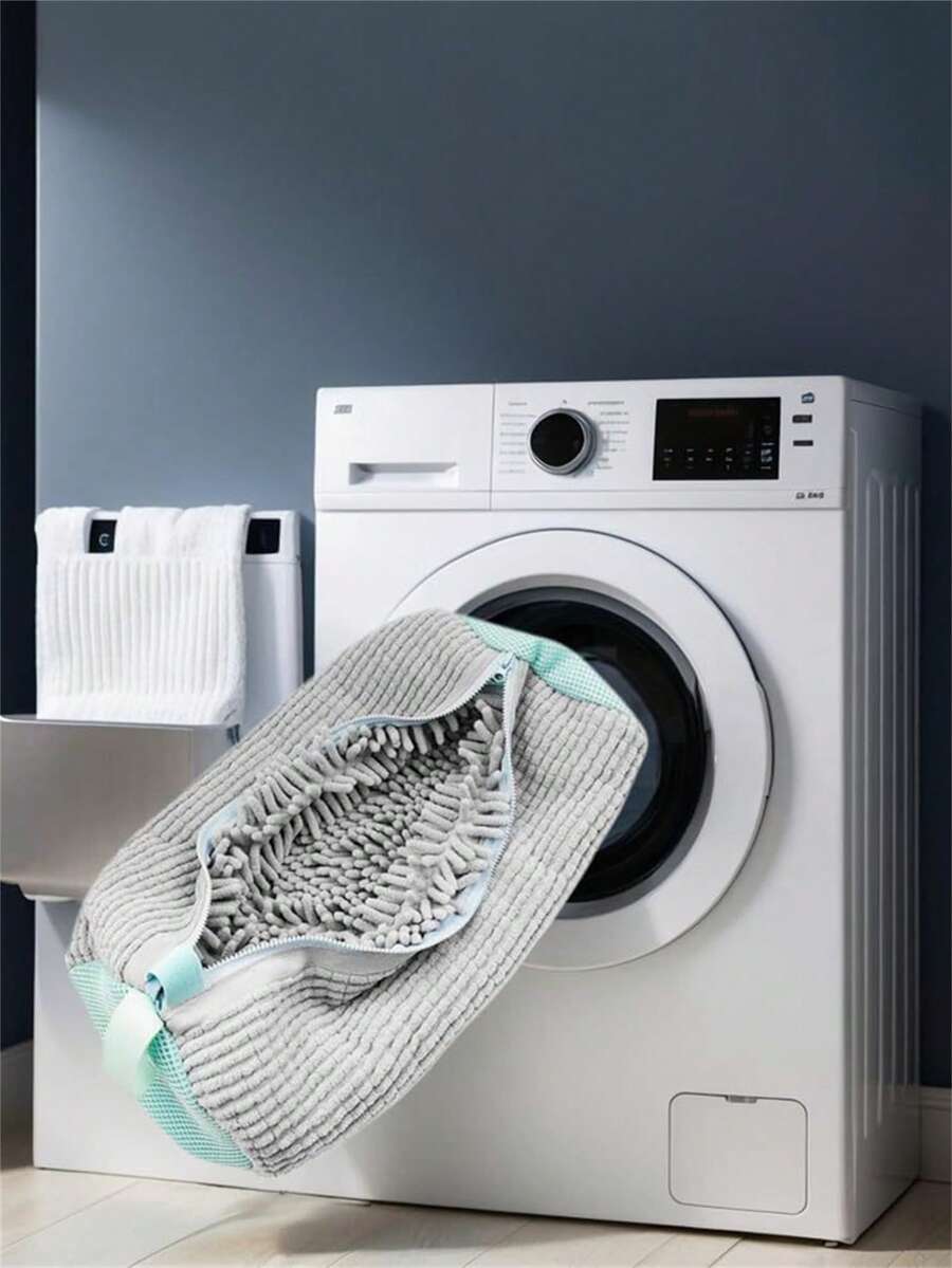 1pc Slouchy Shoe Washing Bag - Washing Machine Dedicated Laundry Care Bag - Wash Bag - Prevent Shoe Deformation - Shoe Wash Bag - Multicolor - View 1