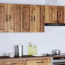 vidaXL Lucca Küchenwandschrank, Altholz, Holzwerkstoff - Braun - Übersicht 3