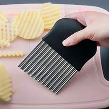 MeiGlobal Multi-Function Kitchen Knives, Patterned Knife, Stainless Steel Potato Cutter, Serrated Potato Cutter, Wavy Potato Cutter, French Fry Cutter, Multi-Function Vegetable Slicer, Potato Slicer And Slicing Knife.