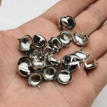 50pcs/100pcs 9mm/0.354in 10mm/0.394in Round Punk Rivet Metal Rivet (Silver) - Multicolor - View 7